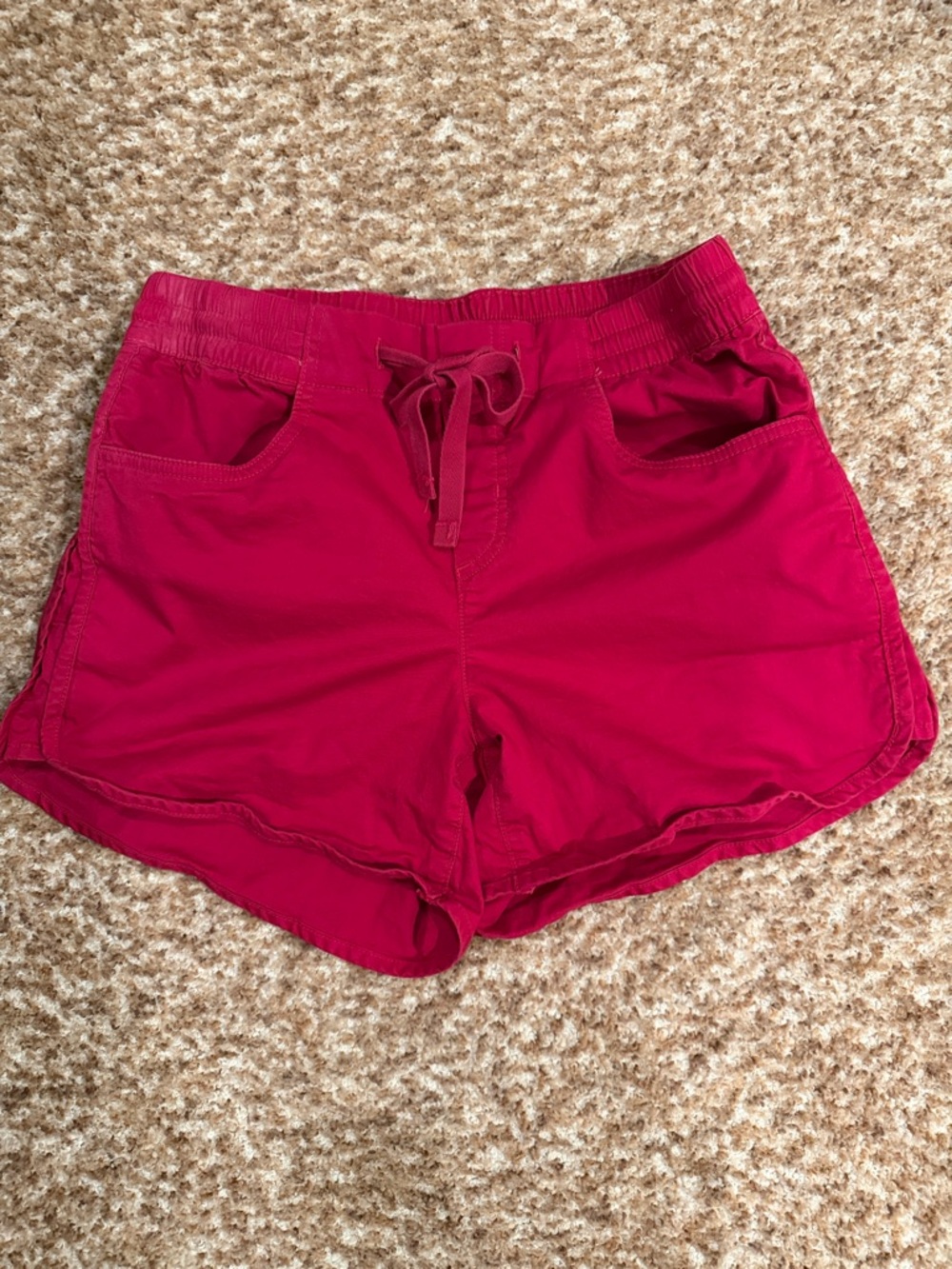 Eddie Bauer Hot Pink Athletic Drawstring Cotton Shorts